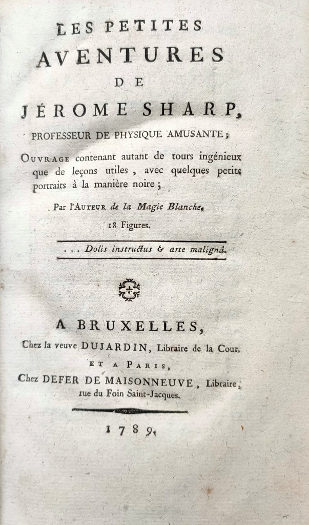 Jérôme Sharp Henri Decremps : page de titre 1789