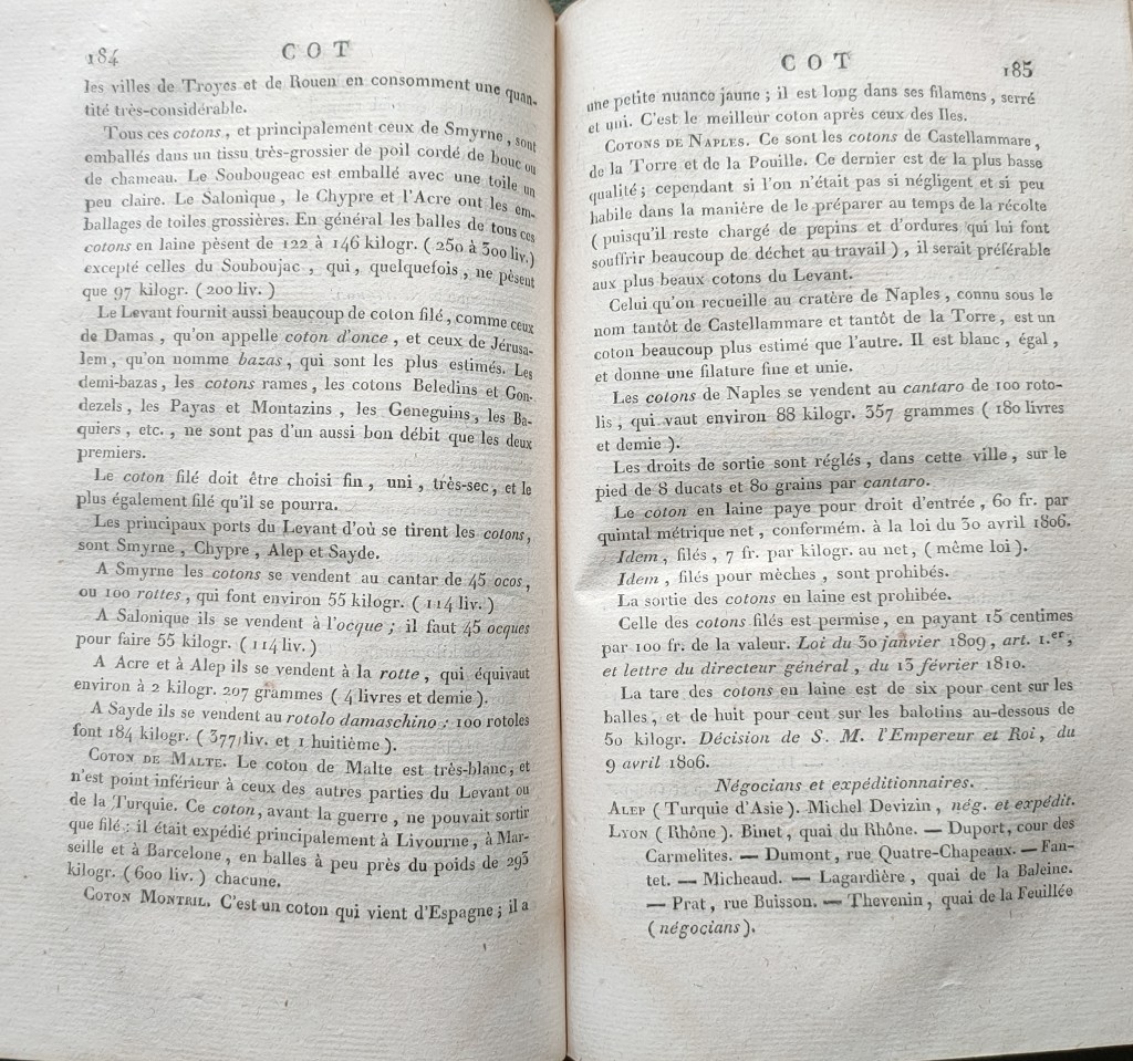 Edouard Tocci Œil spéculateur : le livre est une de renseignement sur le commerce sous le premier Empire