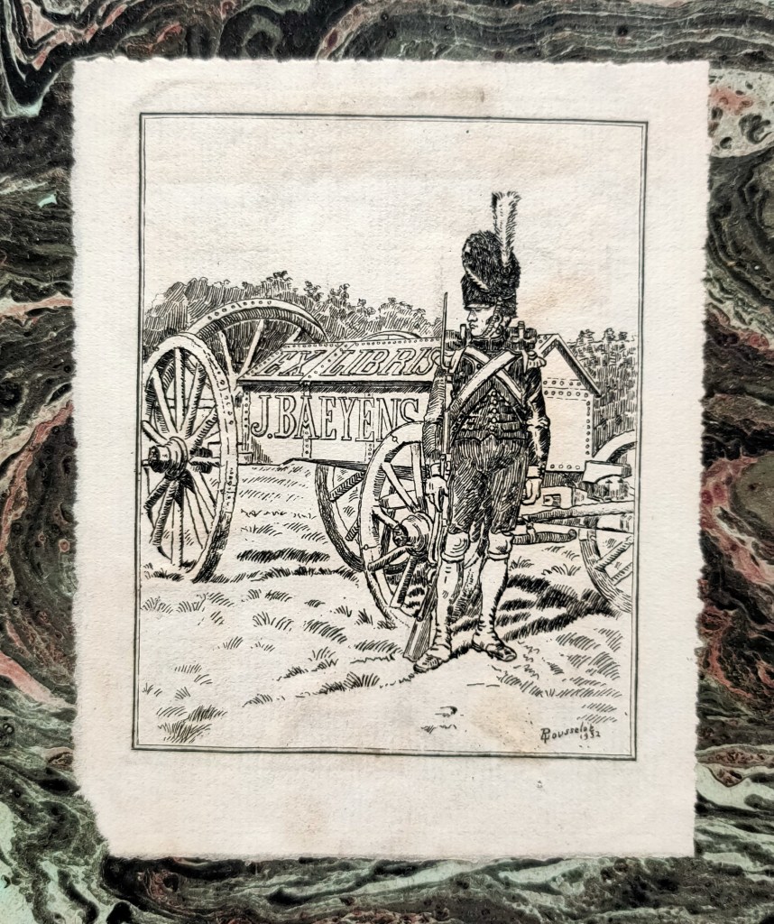 Cavalerie Française Chasseurs à Cheval : ex-libris J. Baeyens