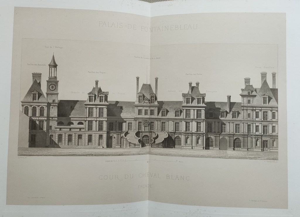 Pfnor Monographie Palais Fontainebleau : Cour du Cheval Blanc
