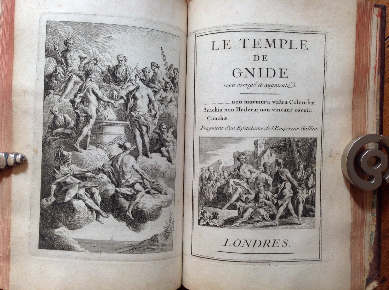 Watelet et Montesquieu Gnide : le temple de Gnide 1743