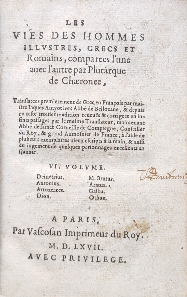 Plutarque Michel de Vascosan