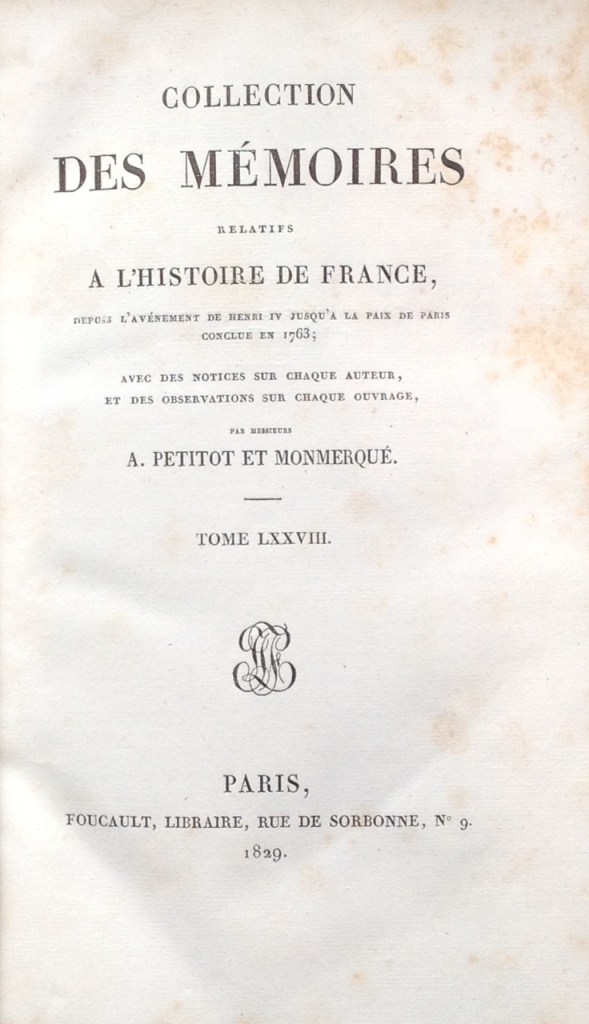 Mémoires relatifs à l'histoire de France