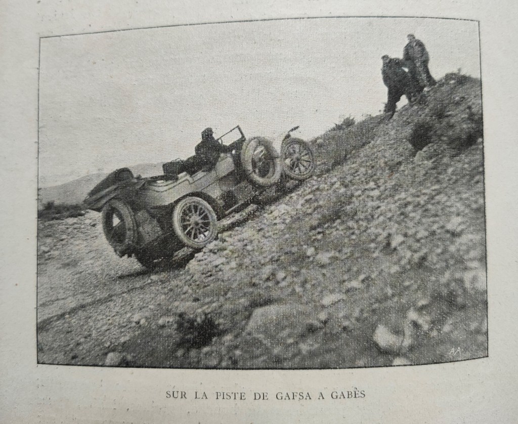Automobile Club Rhône 1902 ; photo du voyage en Tunisie en 1913