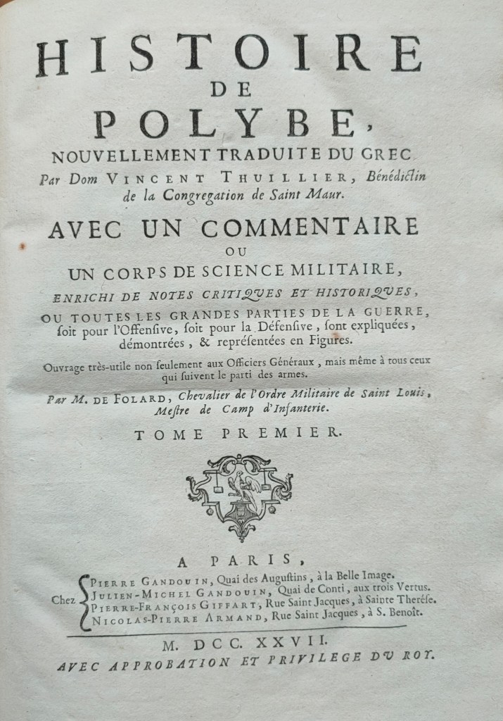 Histoire Polybe Folard Chevalier