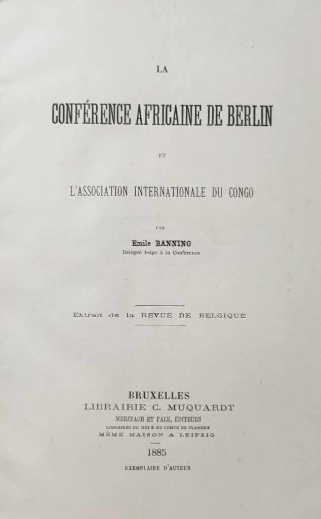 Emile Banning Belgique Congo