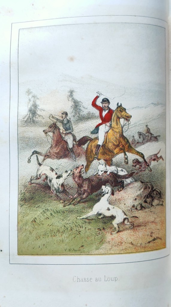 Giraudière chasse cartonnage polychrome