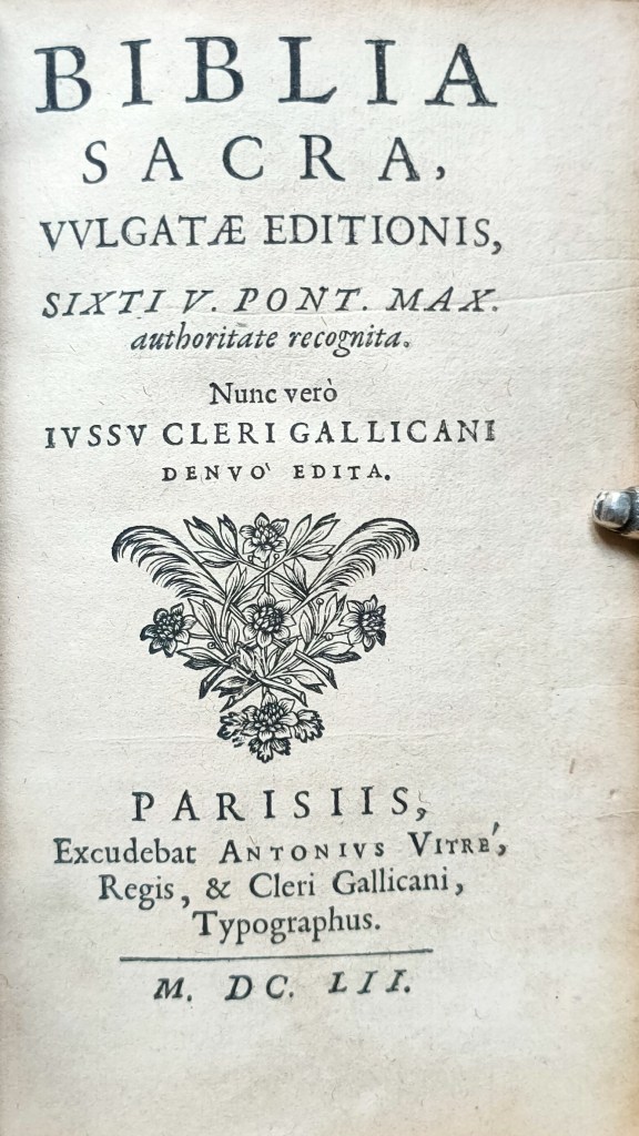Biblia sacra Antoine Vitré