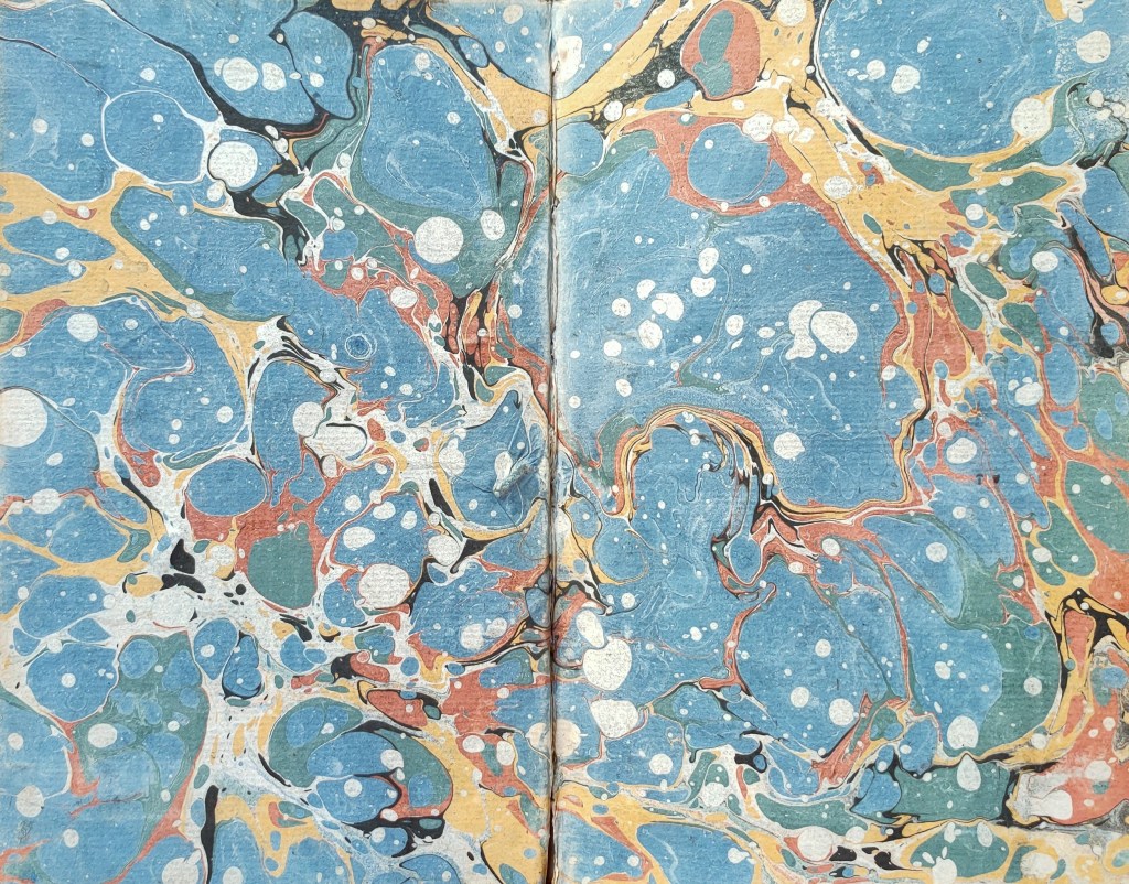 Papier de cuve papier marbré