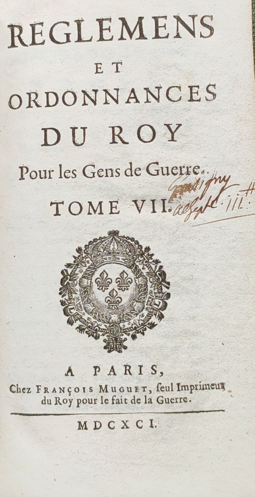 Règlemens et ordonnances pour les gens de guerre François Muguet