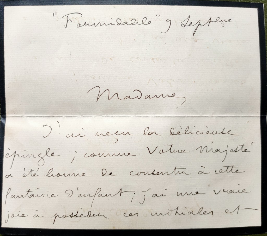 Pierre Loti lettre à Carmen Sylva