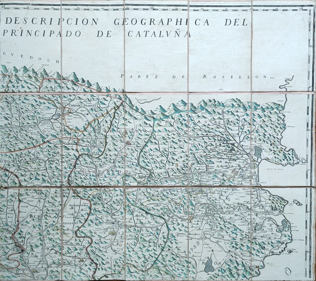Carte de la catalogne 1769