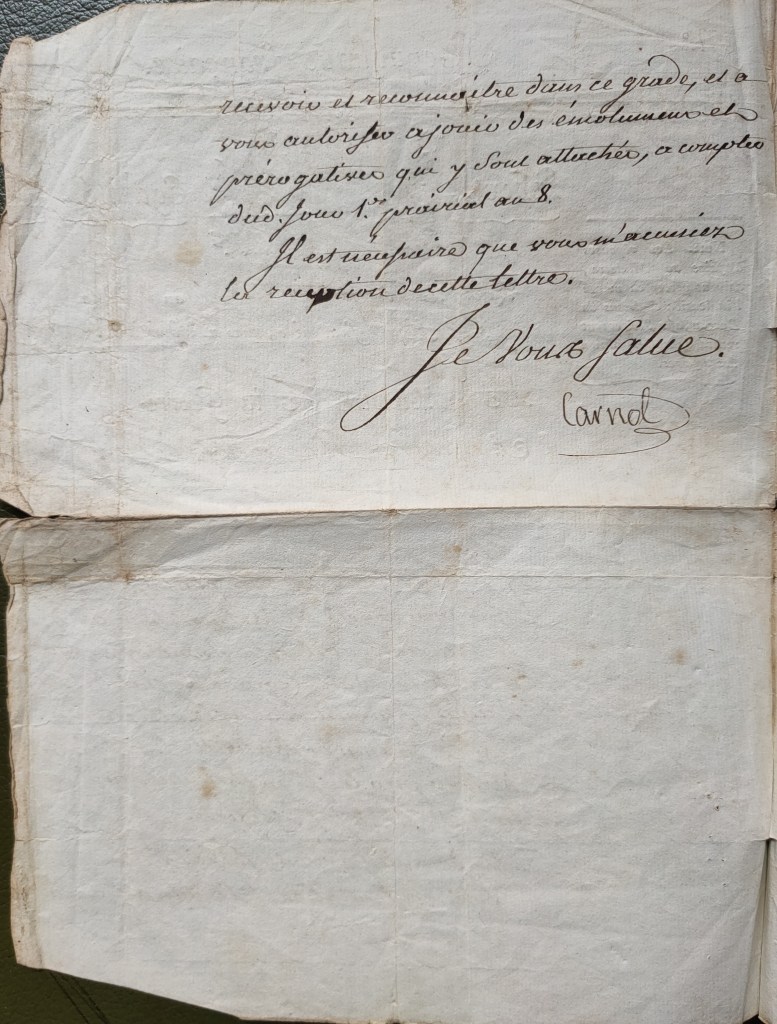 Lazare Carnot ministre de la guerre