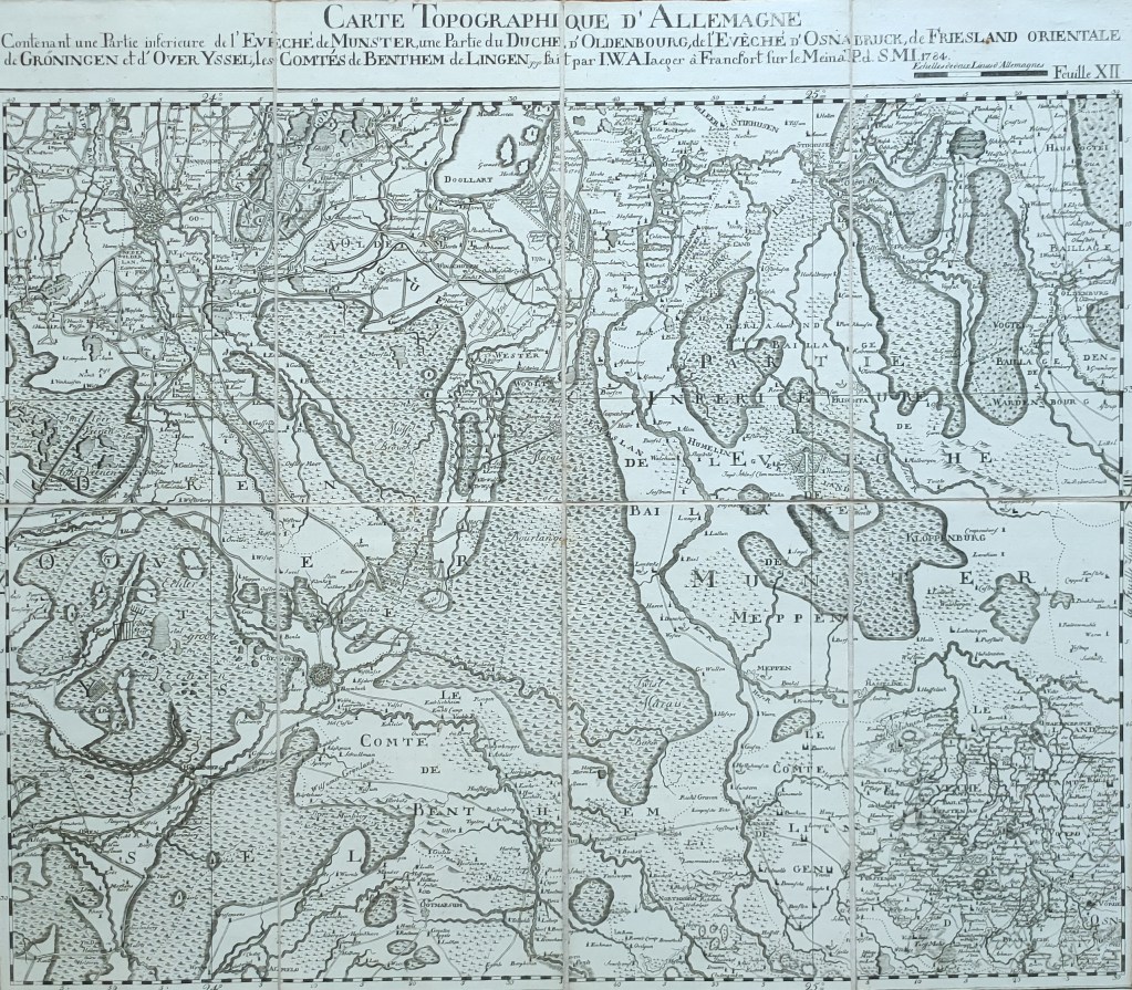 Carte topographique d'Allemagne