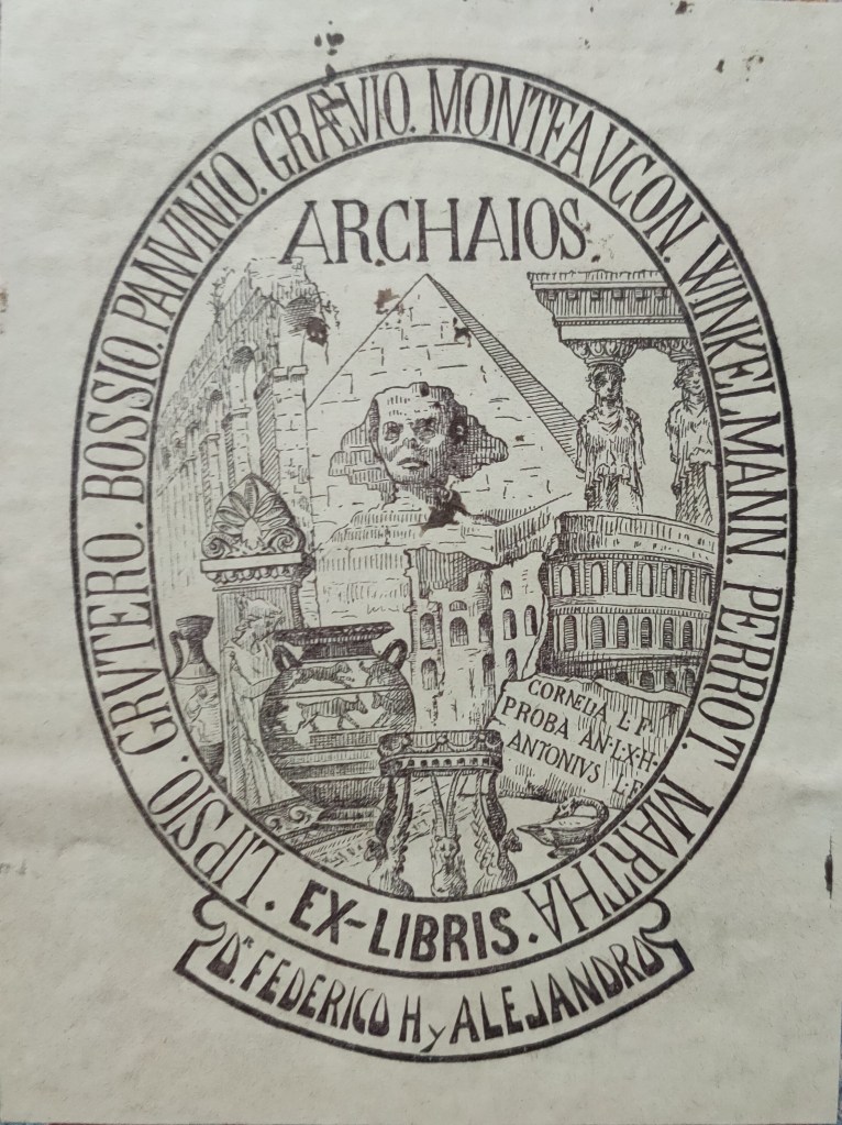ex-libris du Dr. Frederico Hernandez y Alejandro
