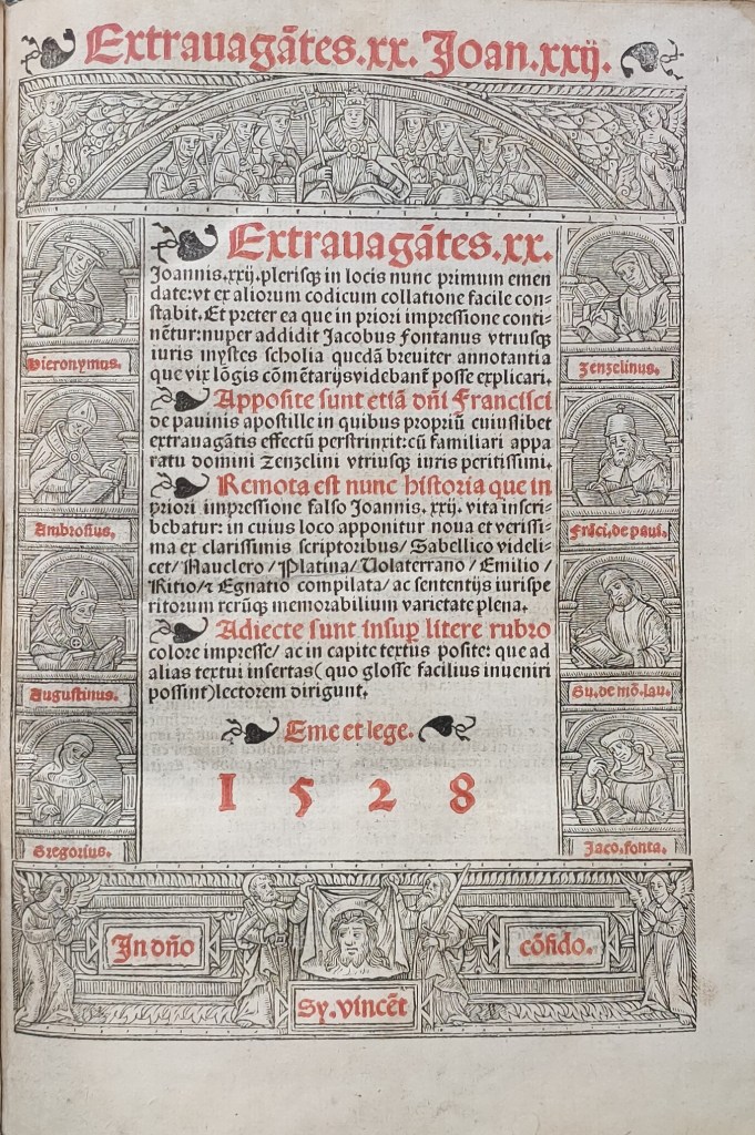 Extravagantes Jean XXII droit canon