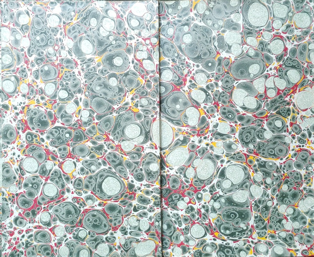 Papier marbré caillouté