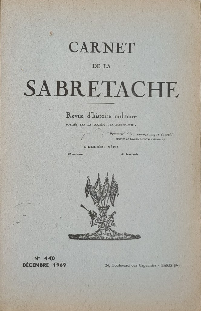 Carnet de la Sabretache