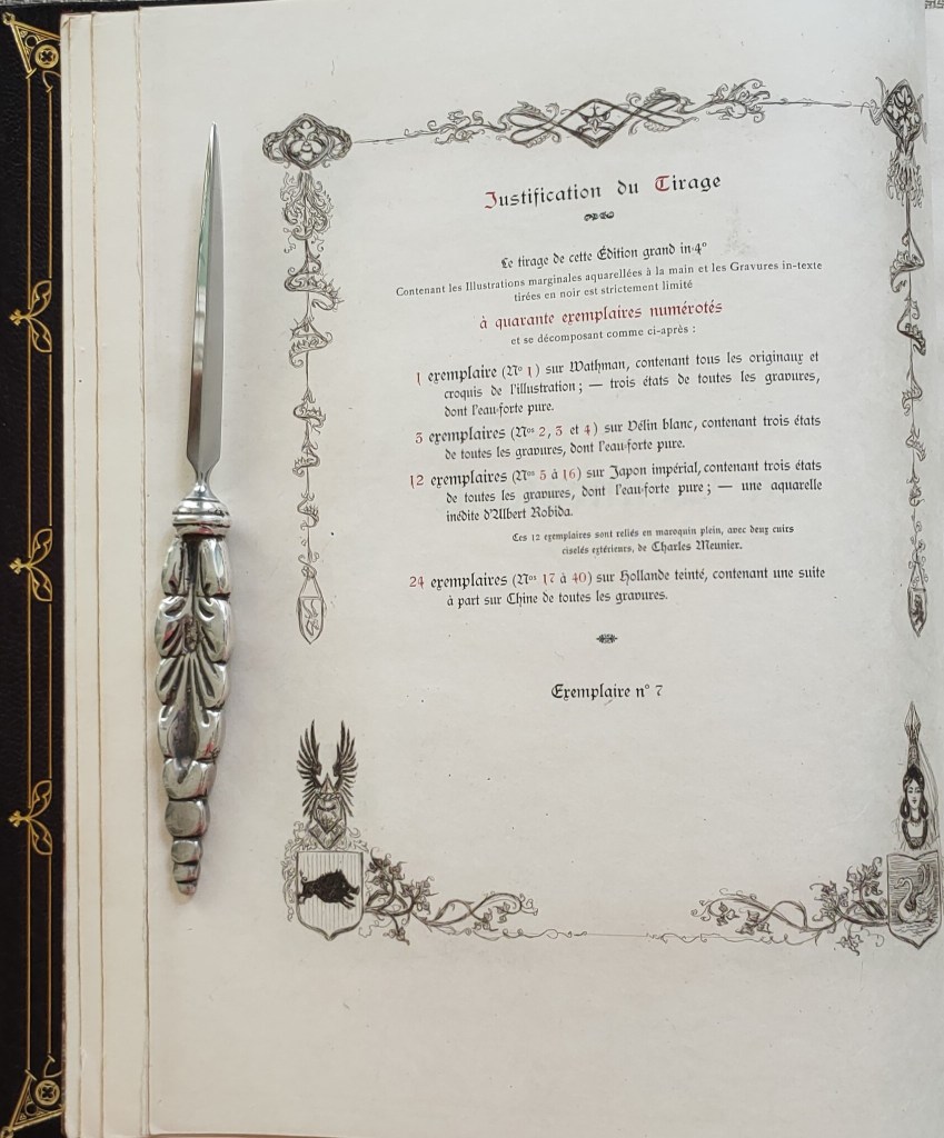 Reliure de Charles Meunier : un des 12 exemplaires sur Japon impérial 1914