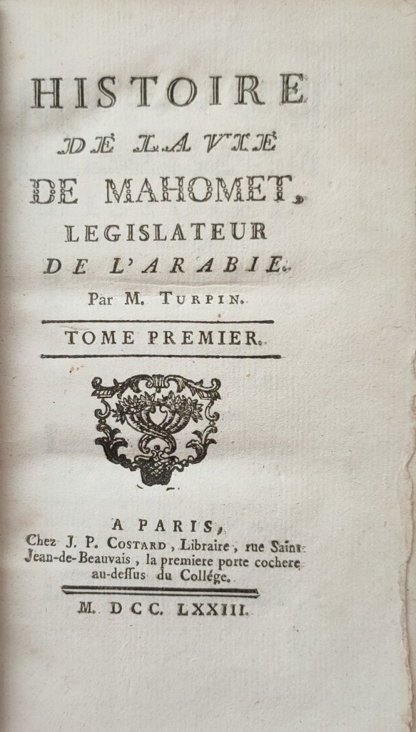 François-Henri Turpin Islam