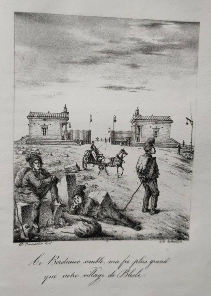 Abbé Dupuch Bordeaux Savoyards : gravure de Cyprien Gaulon lithographe bordelais