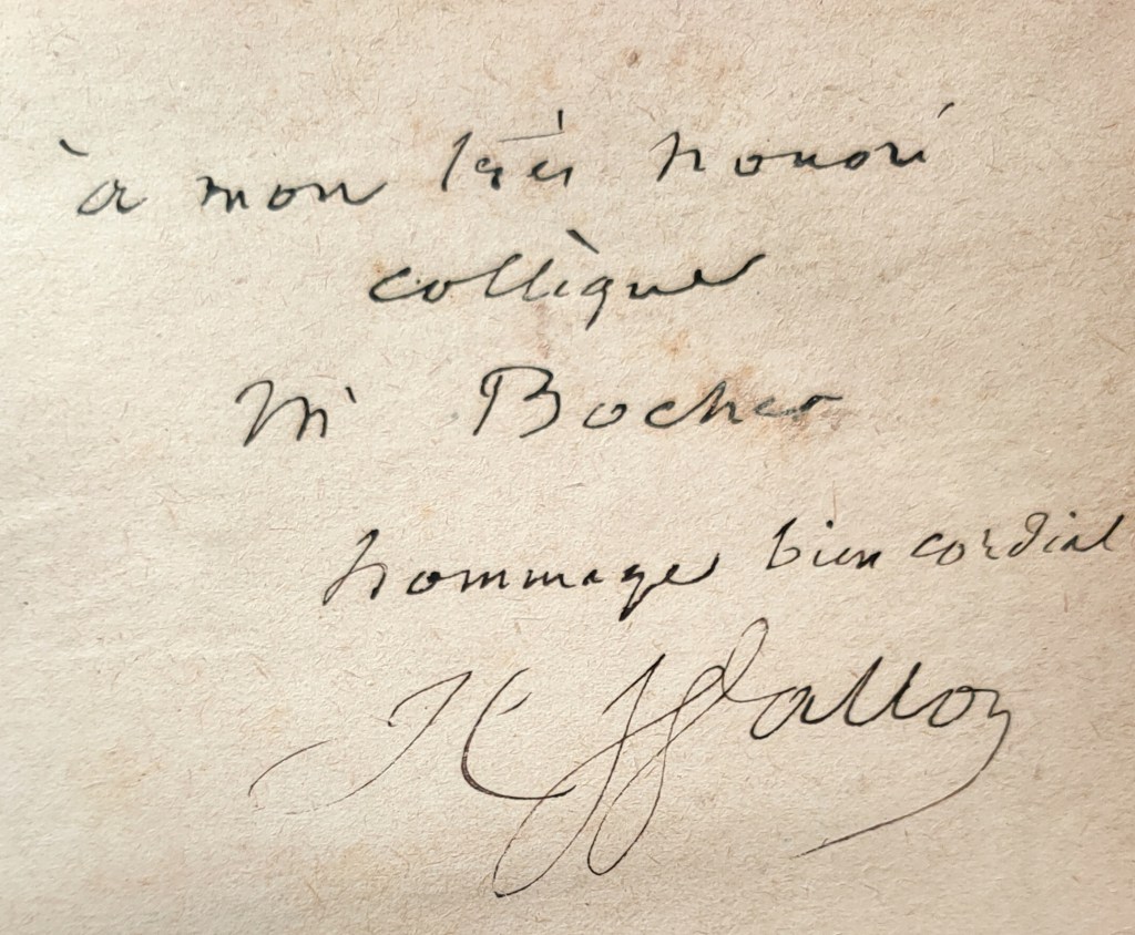 Henri Wallon Terreur révolutionnaire : Dédicace de Henri Wallon (1812-1904)