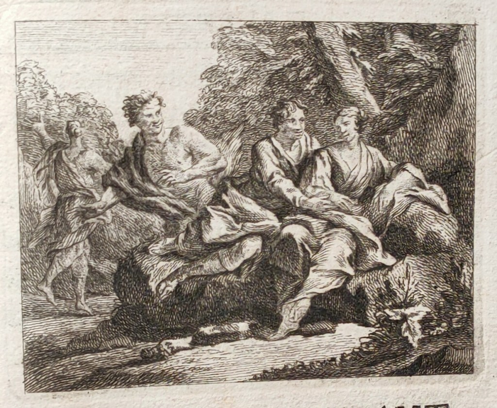Montesquieu Temple de Gnide : vignette gravée