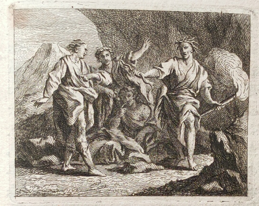Montesquieu Temple de Gnide : vignette gravée