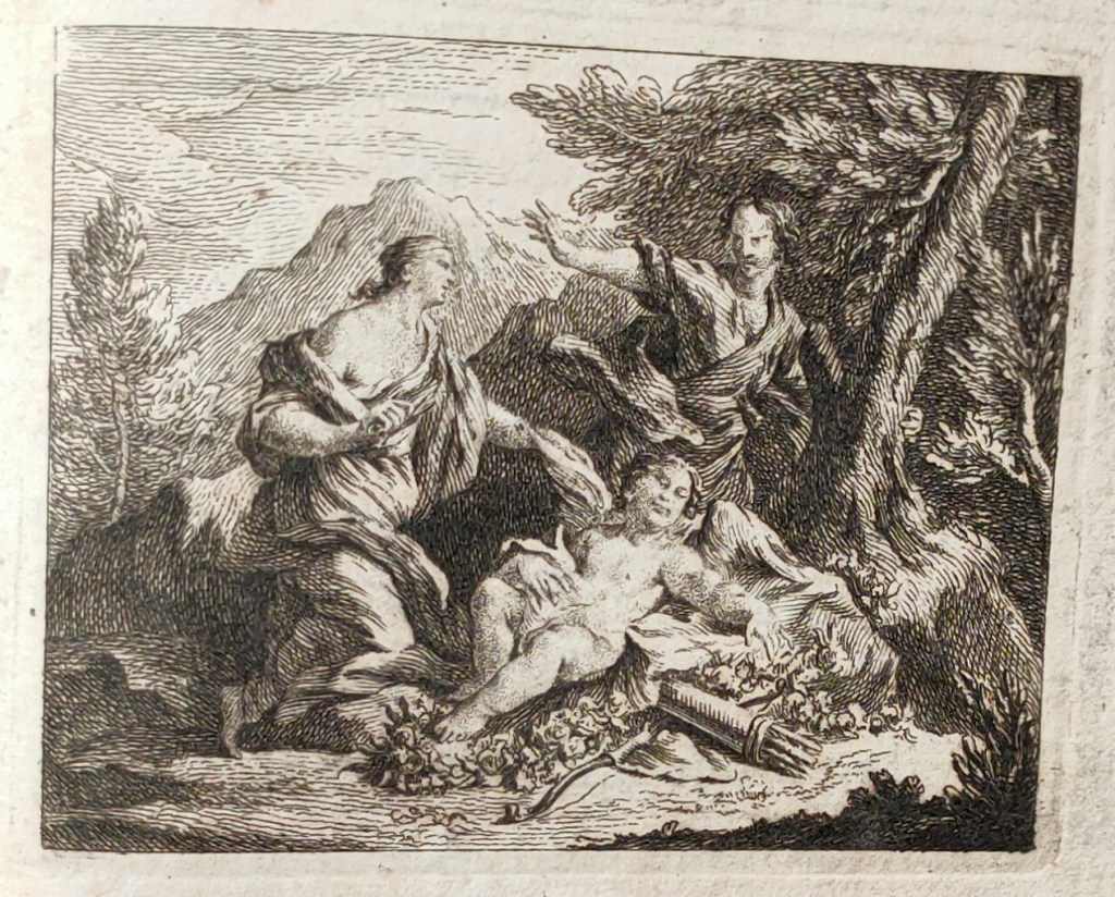 Montesquieu Temple de Gnide : vignette gravée