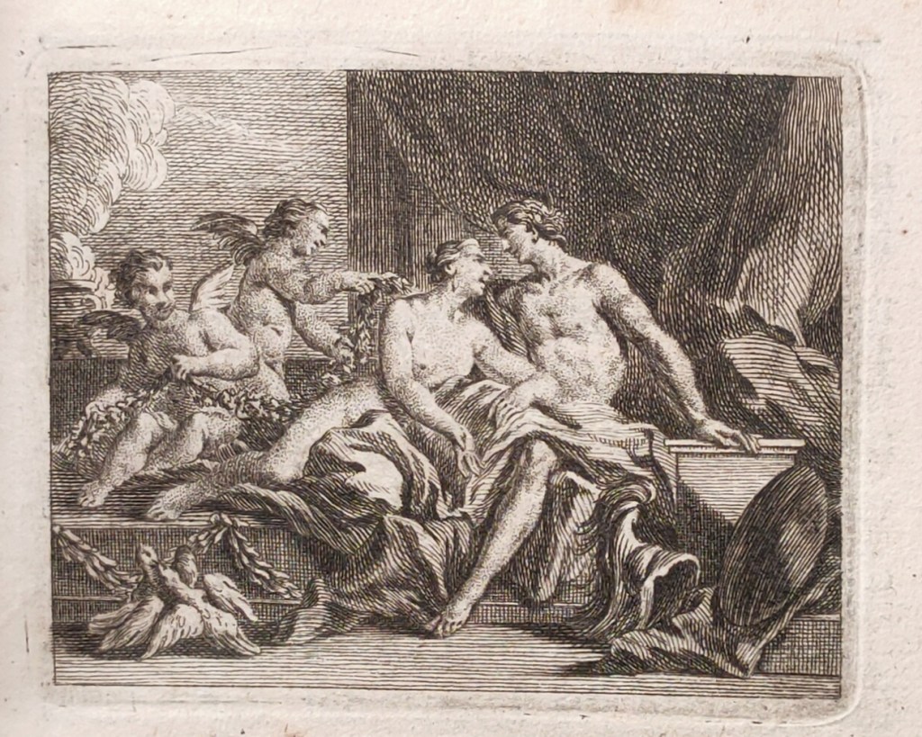 Montesquieu Temple de Gnide : vignette gravée