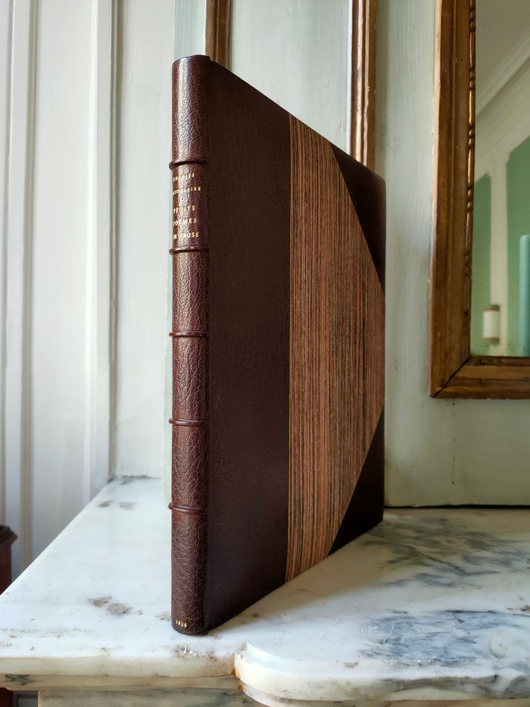 Charles Baudelaire poèmes en prose : reliure de maroquin