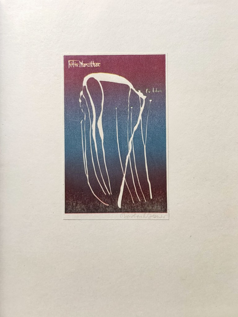 Marcelle Marty Moussa Petit Noir : ex-libris du collectionneur Félix Marcilhacy
